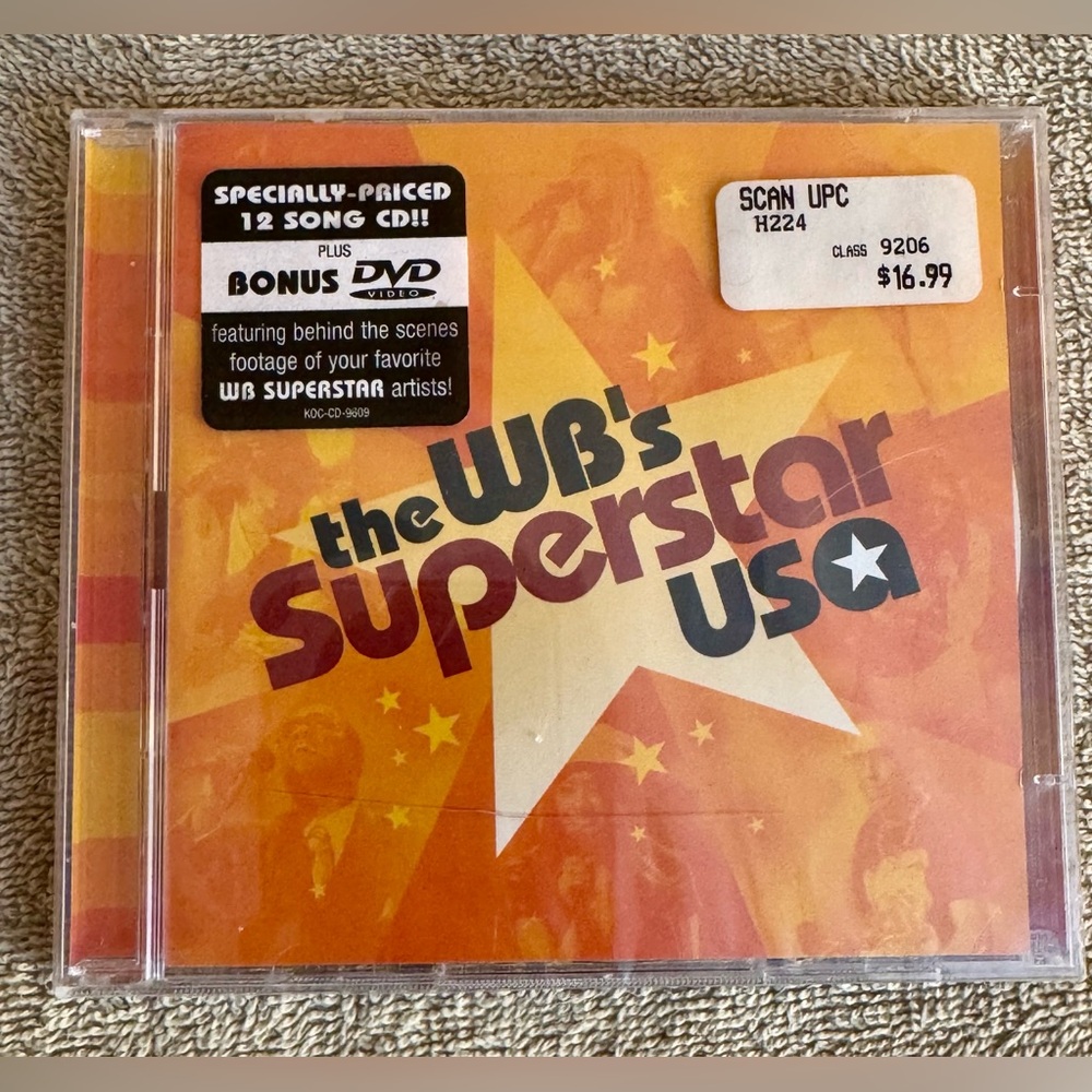 The WB’s Superstar USA CD/DVD Soundtrack – SEALED – Bonus DVD – Koch Records